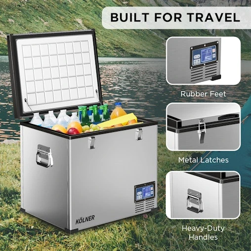 Kolner 95L Stainless Steel Portable Fridge Chest Freezer - Image 10