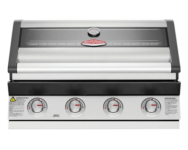 BeefEater 1600 Series 4 Burner Stainless Steel Build In BBQ - Image 2