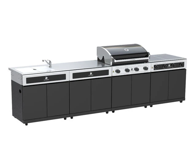 Beefmaster Classic 4 Burner BBQ Kitchen On Classic Cart - Image 2