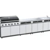 Beefmaster Classic 6 Burner BBQ Kitchen On Deluxe Cart
