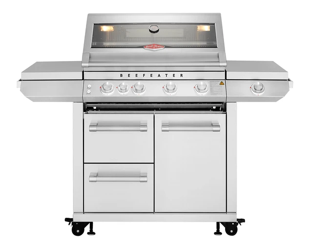 BeefEater 7000 Premium 4 Burner Flame Failure BBQ On Side Burner Cart - Image 3