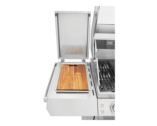 BeefEater 7000 Premium 4 Burner Flame Failure BBQ On Side Burner Cart - Image 7