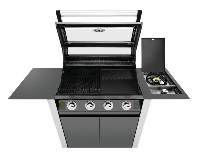BeefEater 1600 Series - 4 Burner Stainless Steel BBQ With Side Burner (Dark) - Image 7