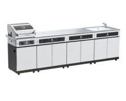 Beefmaster Deluxe 2 Burner BBQ Kitchen On Deluxe Cart