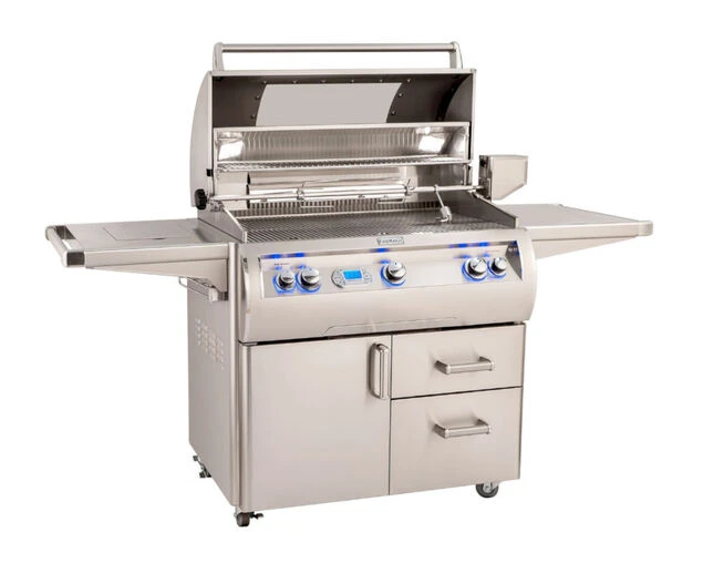 Fire Magic Grills Echelon E790s Free Standing 3 Burner BBQ (H Shaped Burners) With Digital Thermometer And Flush Mounted Single Side Burner - Image 2