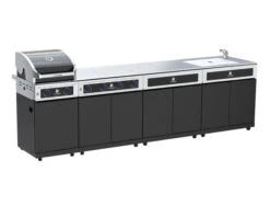 Premium Beefmaster 2 Burner BBQ Kitchen On Classic Cart