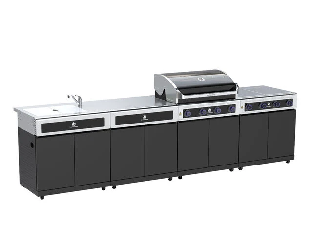 Beefmaster Premium 4 Burner BBQ Kitchen On Classic Cart - Image 2