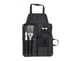 Pro Grill 7pc BBQ Apron Tools Kit