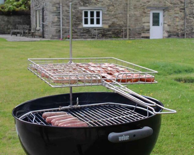 ProQ Flip N Grate Swivel Grill (Suits Most 56cm Kettle BBQ) - Image 5