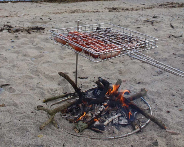 ProQ Flip N Grate Swivel Grill (Suits Most 56cm Kettle BBQ) - Image 6