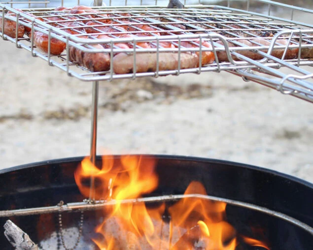 ProQ Flip N Grate Swivel Grill (Suits Most 56cm Kettle BBQ) - Image 7