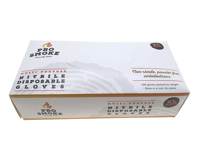 Pro Smoke Black Nitrile Gloves 100 Pack - Image 3