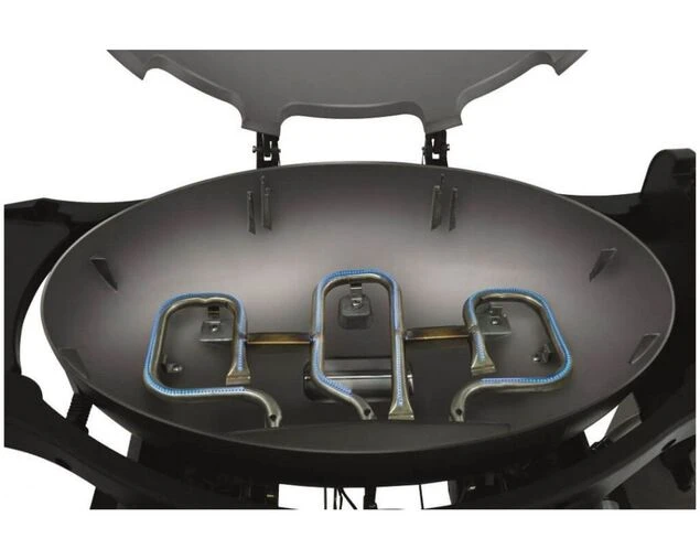 Ziggy Classic Triple Grill Natural Gas BBQ On Cart (Gunmetal Grey) - Image 2