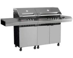 Ziegler & Brown Turbo Elite 8 Burner On Side Burner Cart