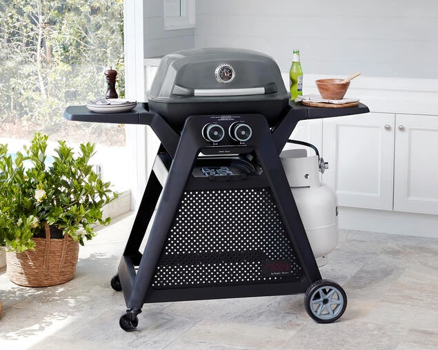 Ziggy Elite Twin Grill LPG BBQ On Cart - Image 3