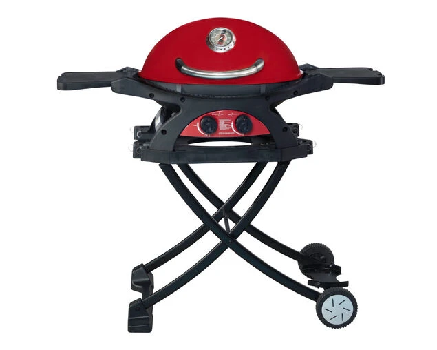 Ziggy Classic Twin Grill LPG BBQ On Folding Cart