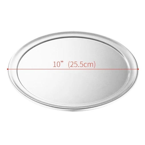 SOGA 2X 10-inch Round Aluminum Steel Pizza Tray Home Oven Baking Plate Pan - Image 2