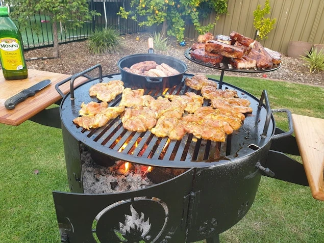 FireBarbie Portable Charcoal BBQ And Fire Pit - Image 9