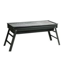 Grillz Charcoal BBQ Foldable Grill Camping Smoker