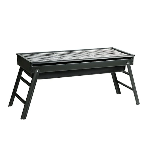 Grillz Charcoal BBQ Foldable Grill Camping Smoker